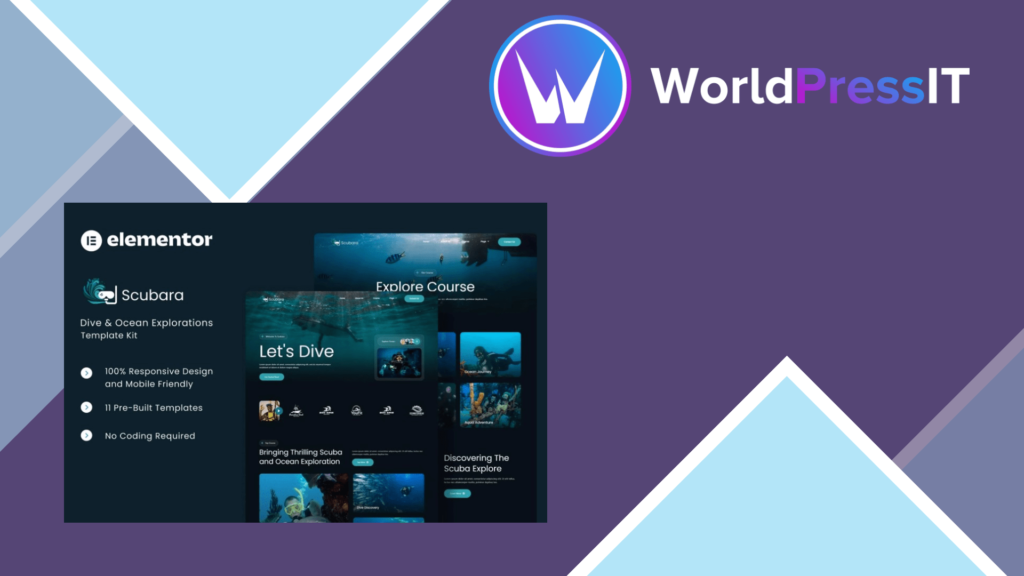 Scubara – Dive and Ocean Explorations Elementor Template Kit