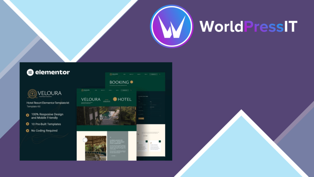 Veloura – Hotel Resort Elementor Template Kit