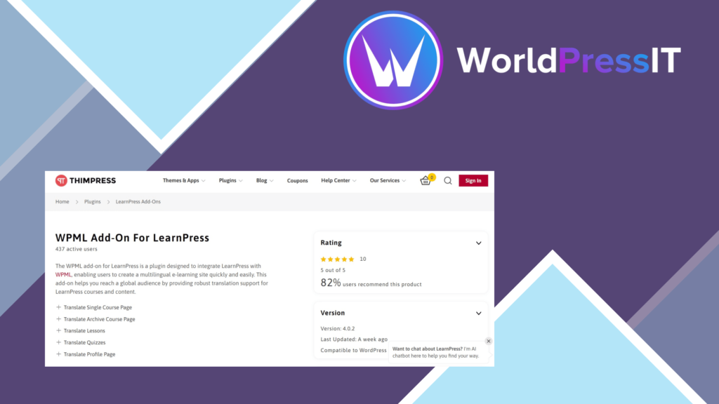 WPML Add-On For LearnPress