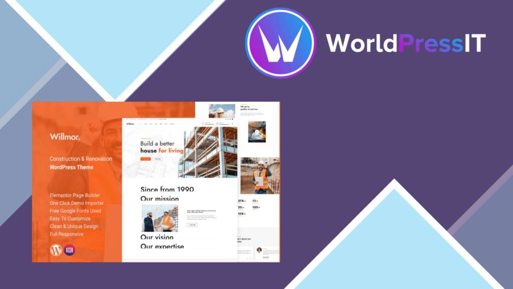 Willmor – Construction WordPress Theme1.0 Willmor – Construction WordPress Theme