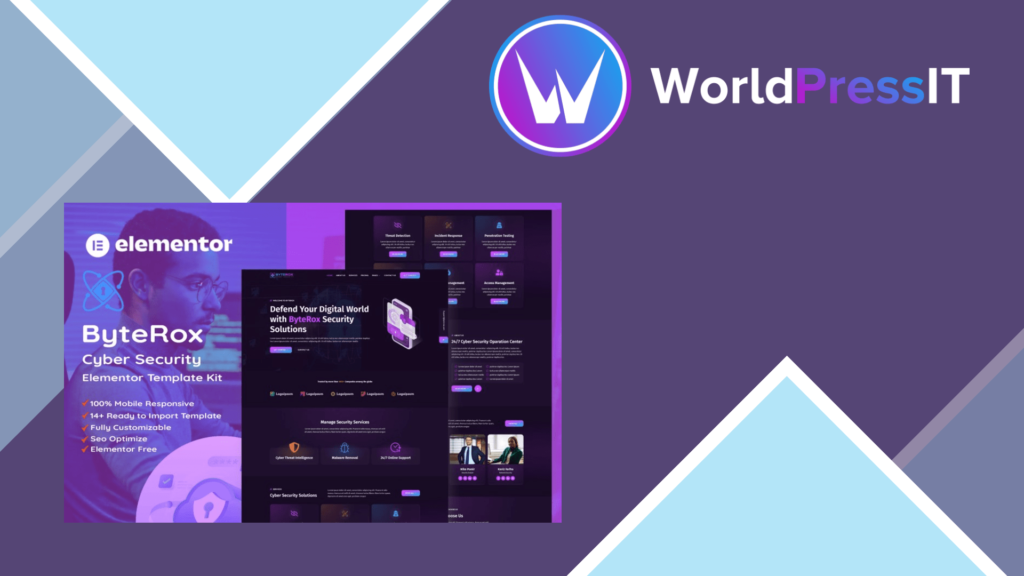 ByteRox – Cyber Security Elementor Template Kit