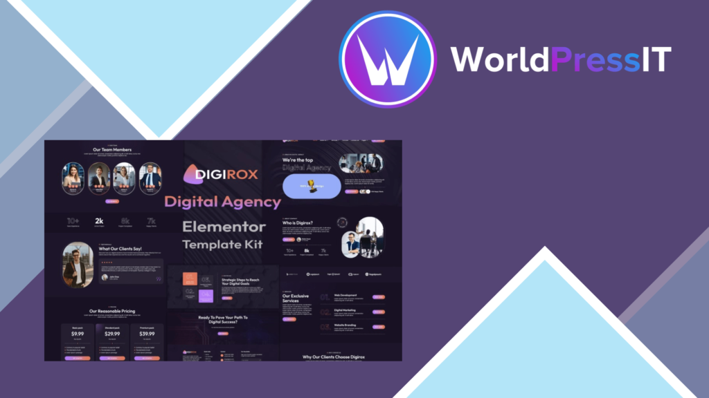 Digirox – Digital Agency Elementor Template Kit