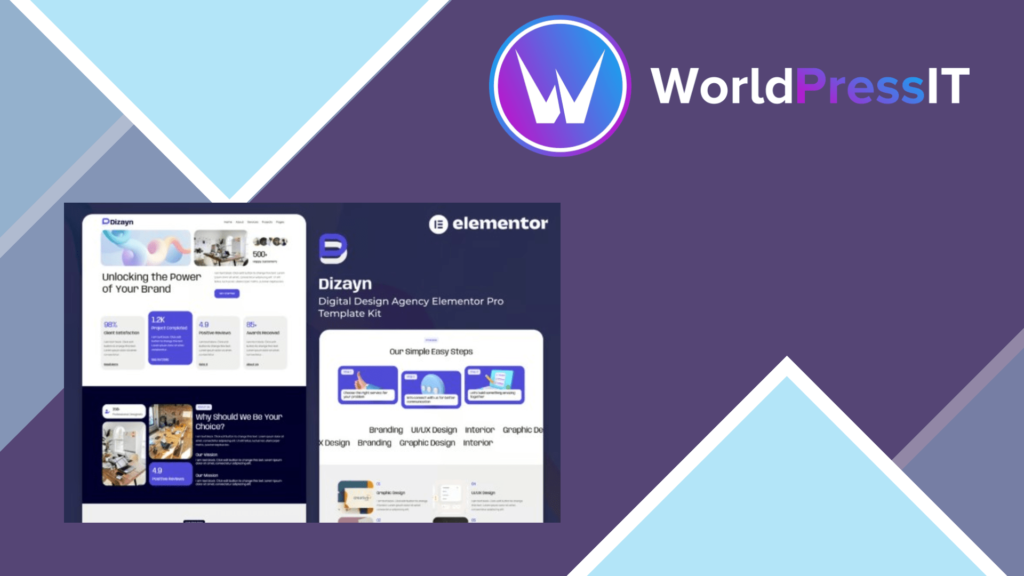 Dizayn – Digital Design Agency Elementor Pro Template Kit