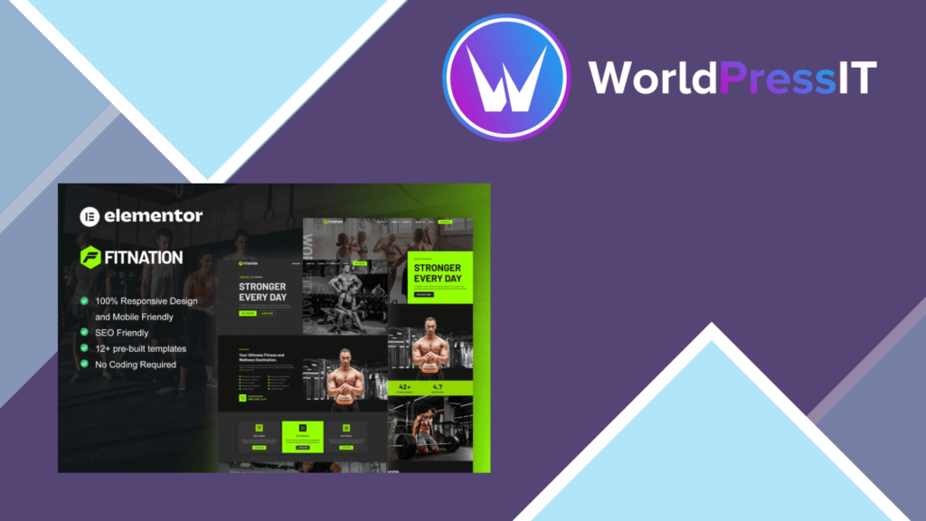 FitNation – Gym and Fitness Elementor Template Kit