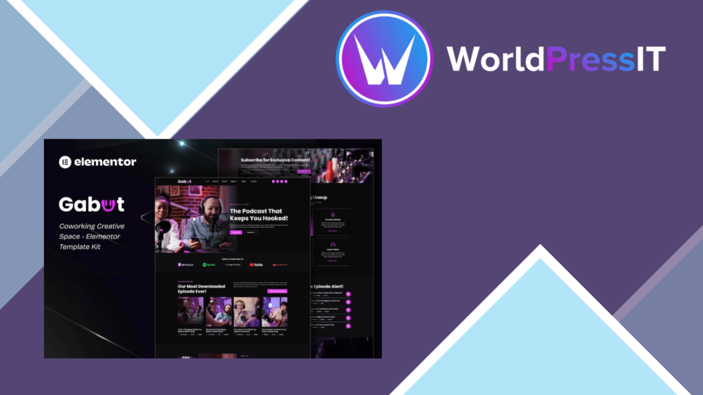 Gabut – Podcaster Elementor Template Kit