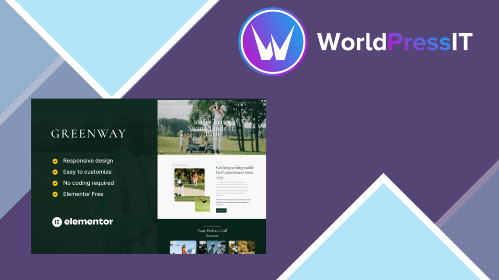 GreenWay – Golf Club and Course Elementor Template Kit