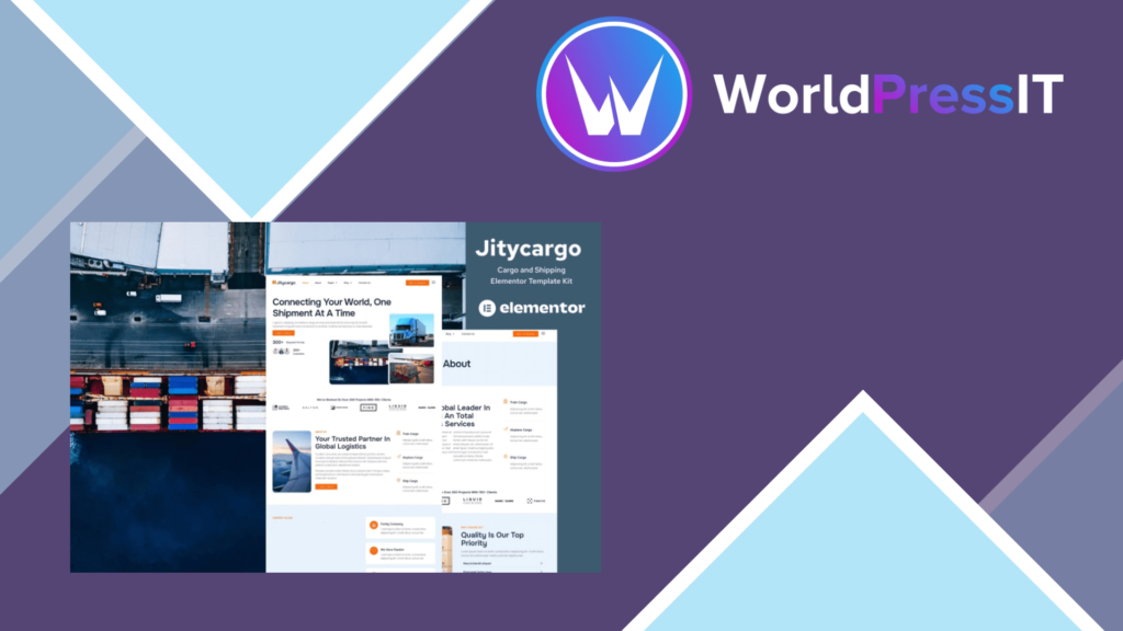 Jitycargo – Logistic Cargo and Transportation Elementor Pro Template Kit