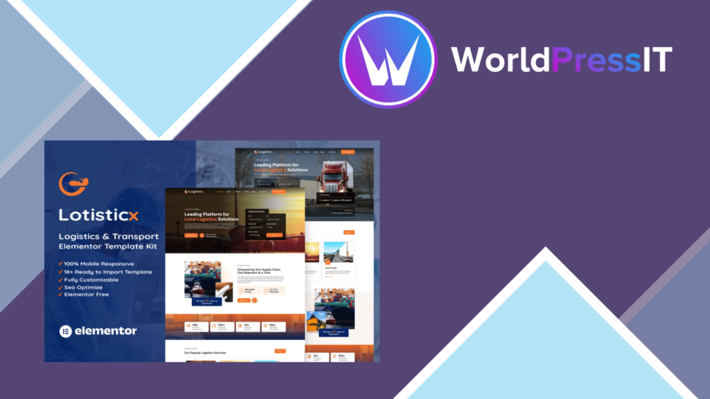 Logisticx – Logistics and Transportation Elementor Template Kit