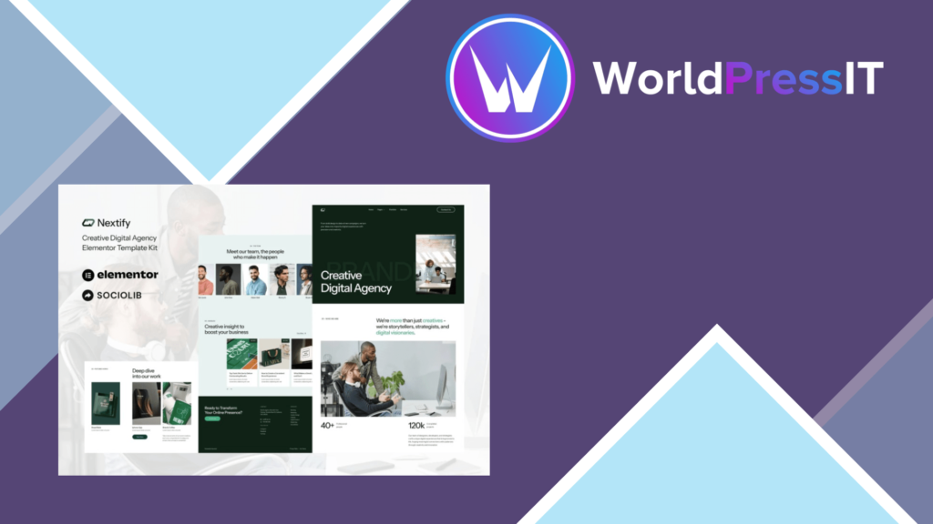 Nextify – Creative Digital Agency and Portfolio Elementor Template Kit