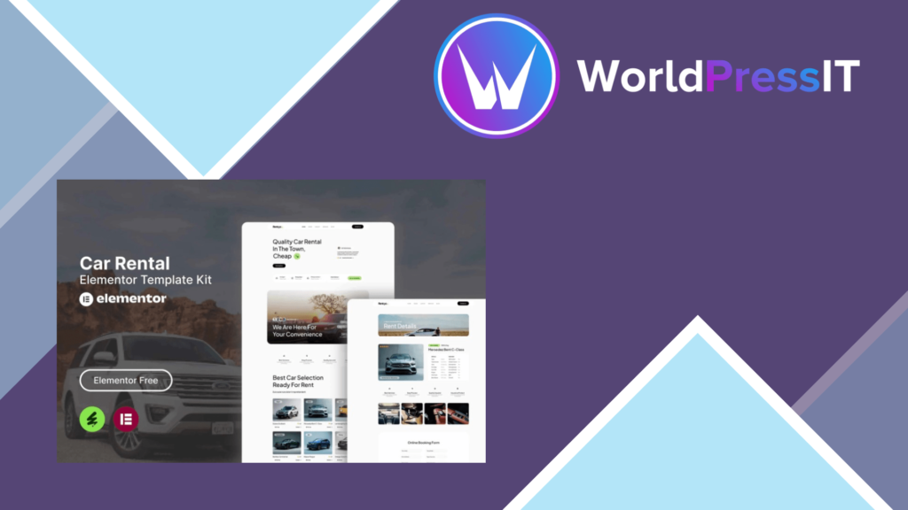 Rentcys – Car Rental Elementor Template Kit