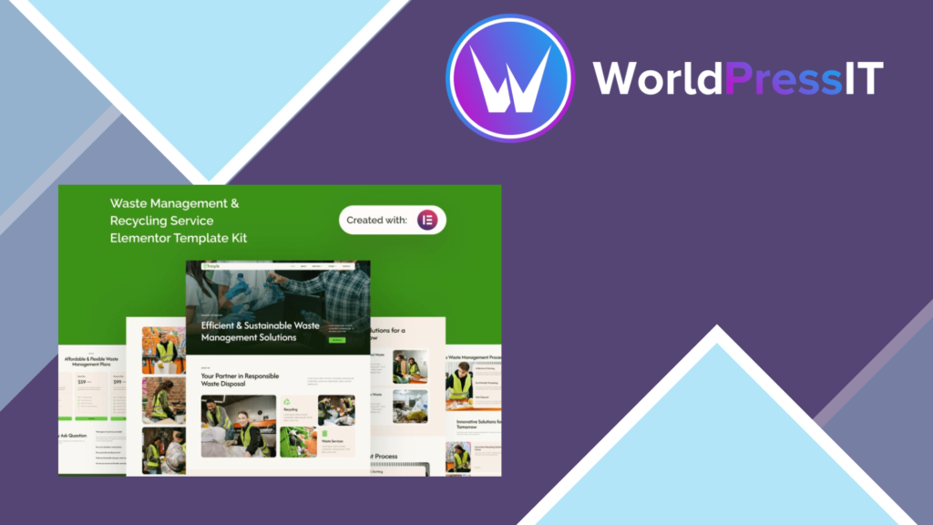 Tracyle – Waste Management and Recycling Service Elementor Template Kit