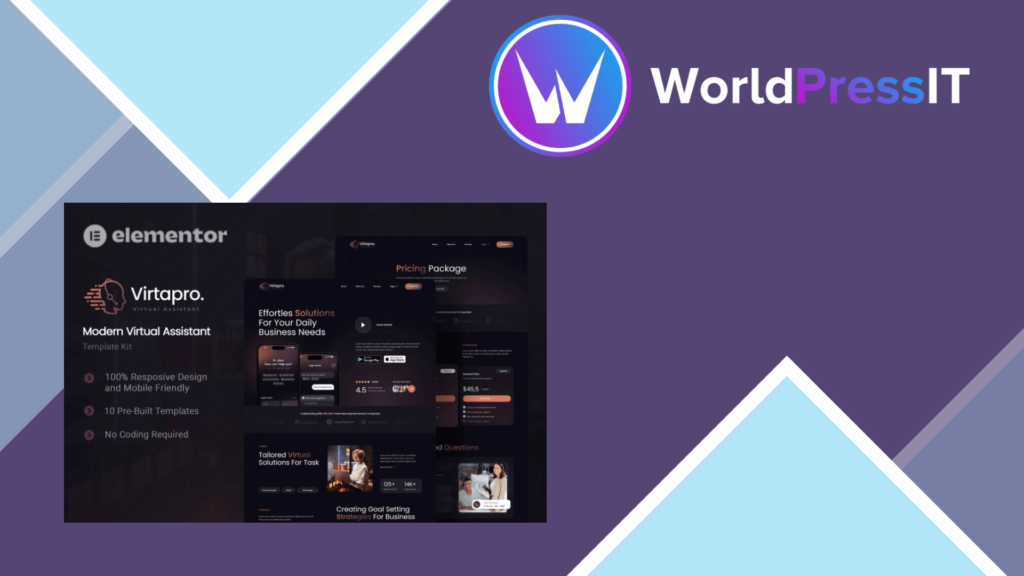 Virtapro – Modern Virtual Assistant Elementor Template Kit