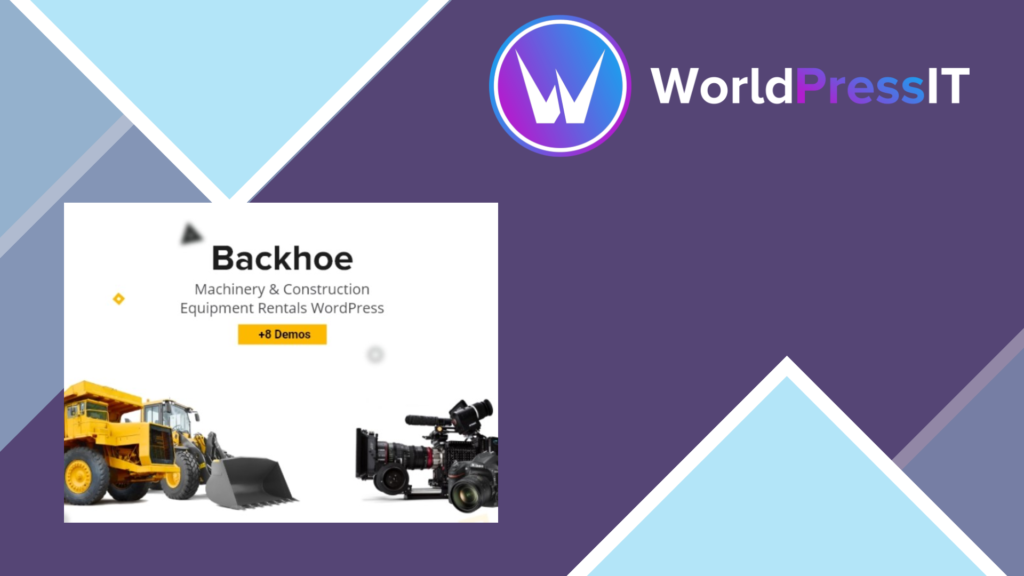 Backhoe - Heavy Equipment Rentals WordPress Theme