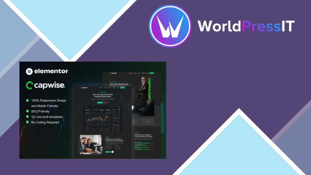CapWise – Trading and Investment Elementor Pro Template Kit
