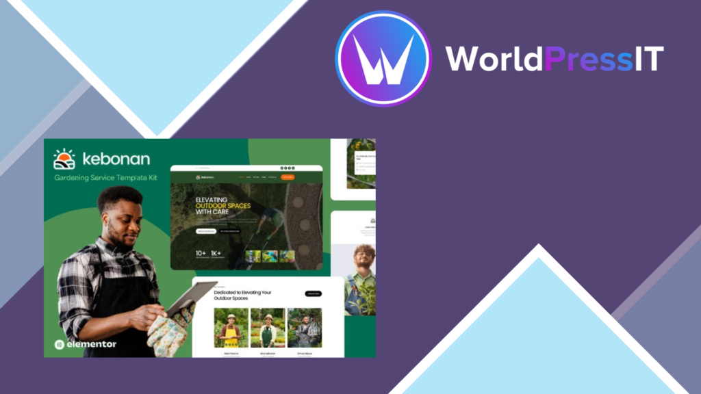 Kebonan – Landscape and Gardening Service Elementor Template Kit