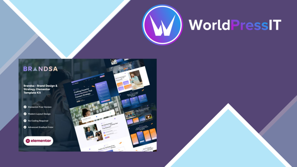Brandsa – Brand Design and Strategy Elementor Template Kit