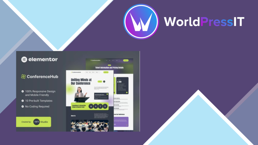 ConferenceHub – Professional Event Elementor Template Kit