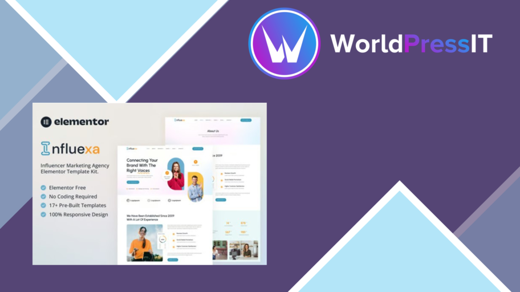 Influexa – Influencer Marketing Agency Elementor Template Kit