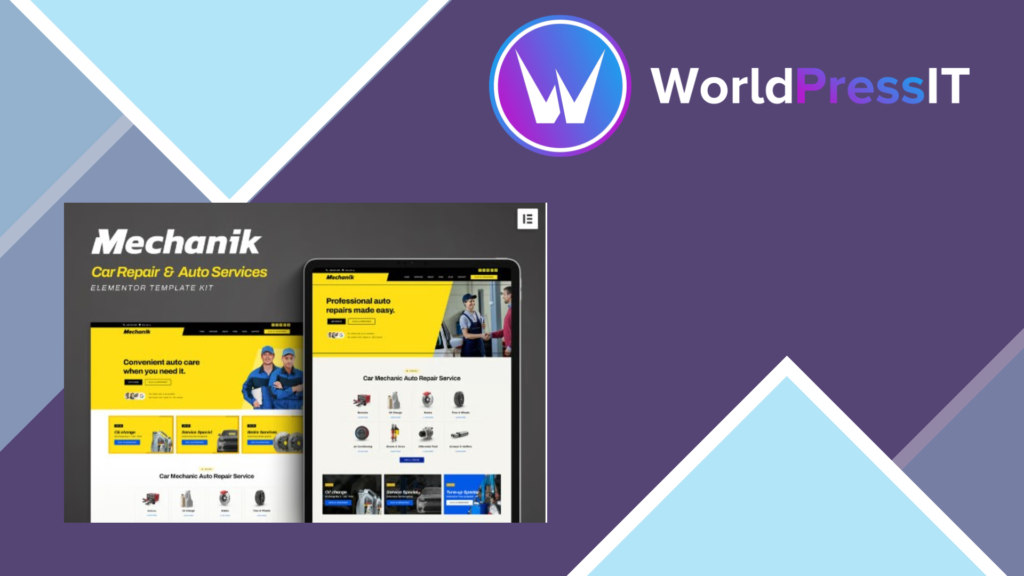 Mechanik – Car Repair and Auto Services Elementor Template Kit