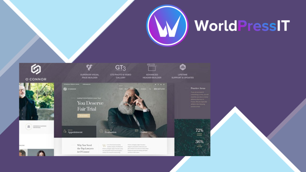 Oconnor - Law, Lawyer and Attorney WordPress Theme