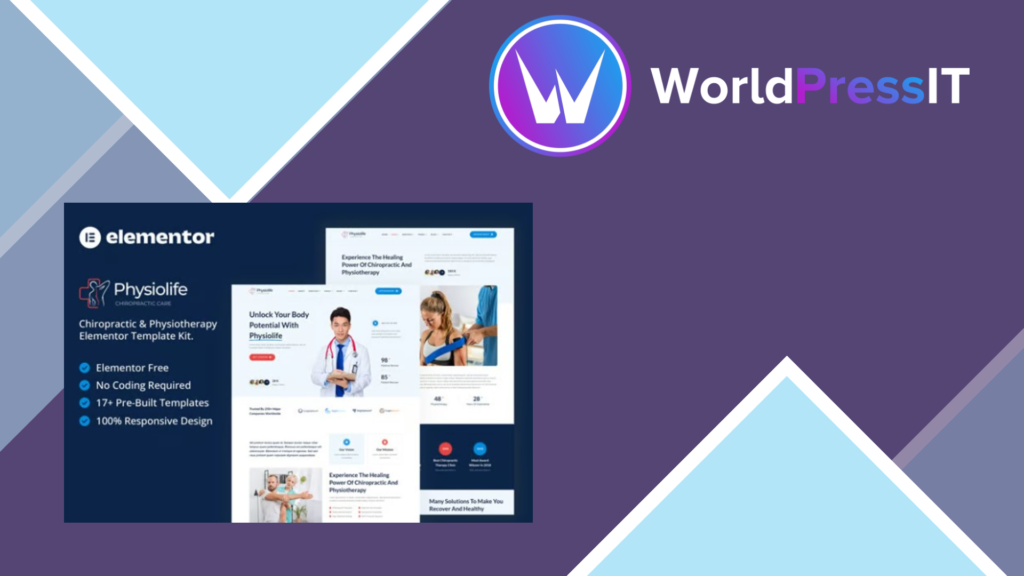Physiolife – Chiropractic and Physiotherapy Elementor Template Kit