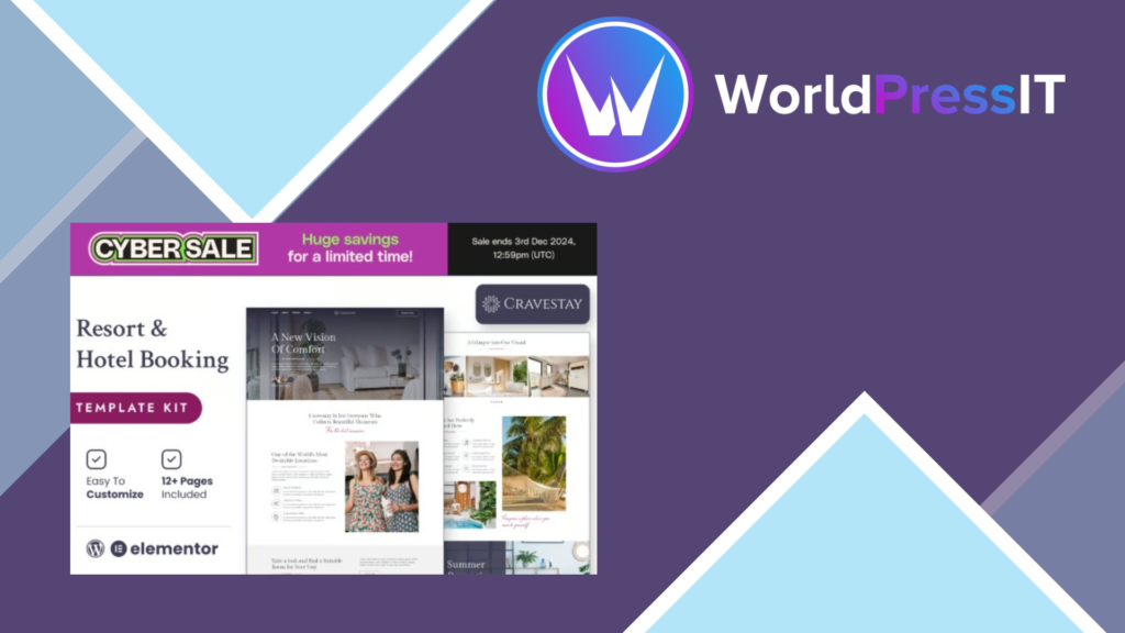 Cravestay – Luxury Hotel and Resort Elementor Template Kit