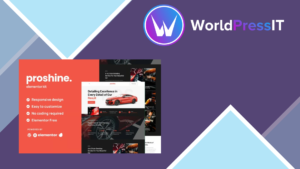 Proshine – Car Detailing and Auto Service Elementor Template Kit