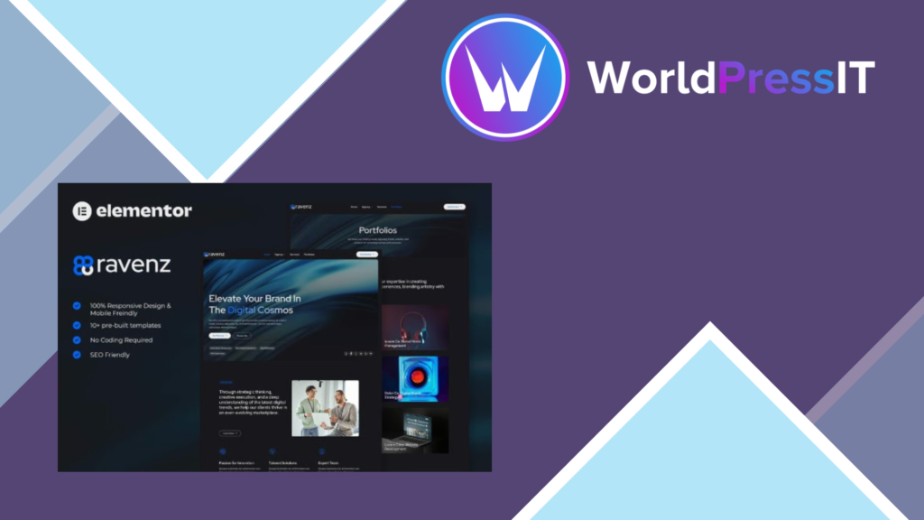 Ravenz – Creative Digital Agency Elementor Template Kit