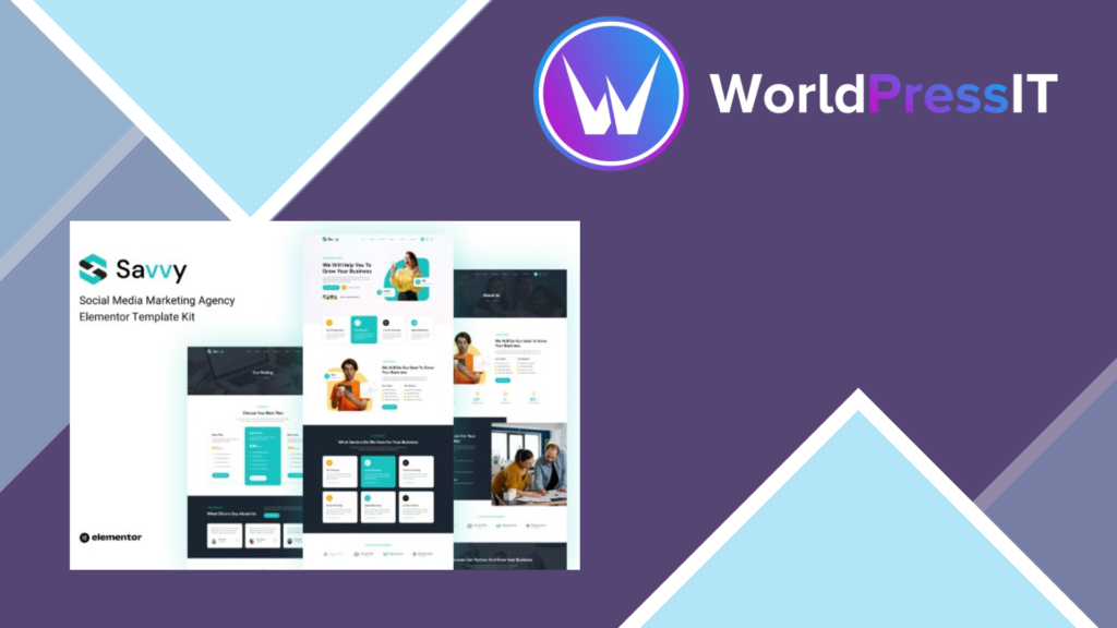 Savvy – Social Media Marketing Agency Elementor Template Kit