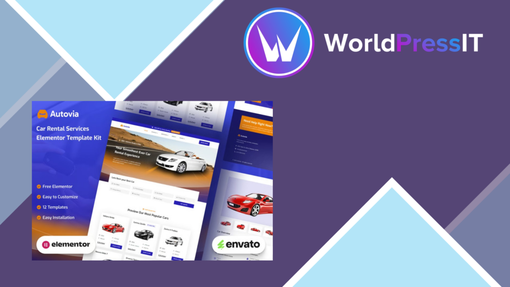 Autovia – Car Rental Service Elementor Template Kit