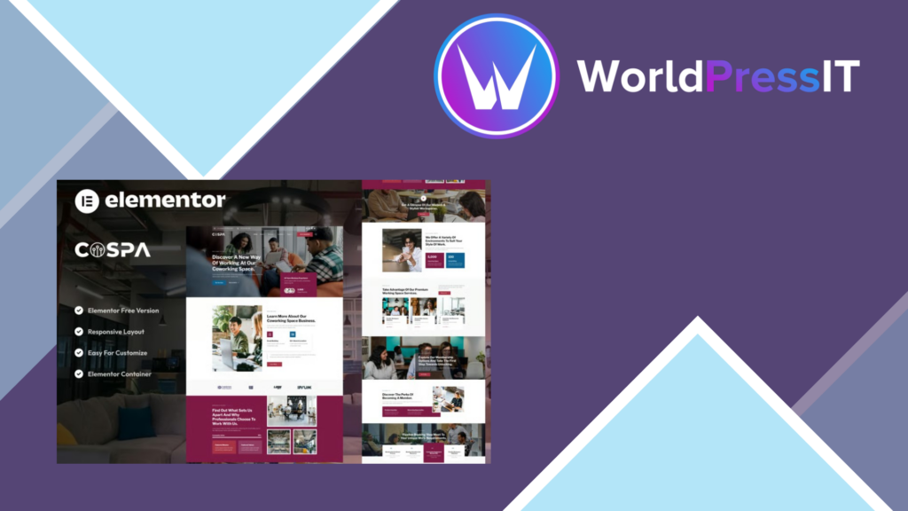 Cospa – Coworking Space and Virtual Office Elementor Template Kit