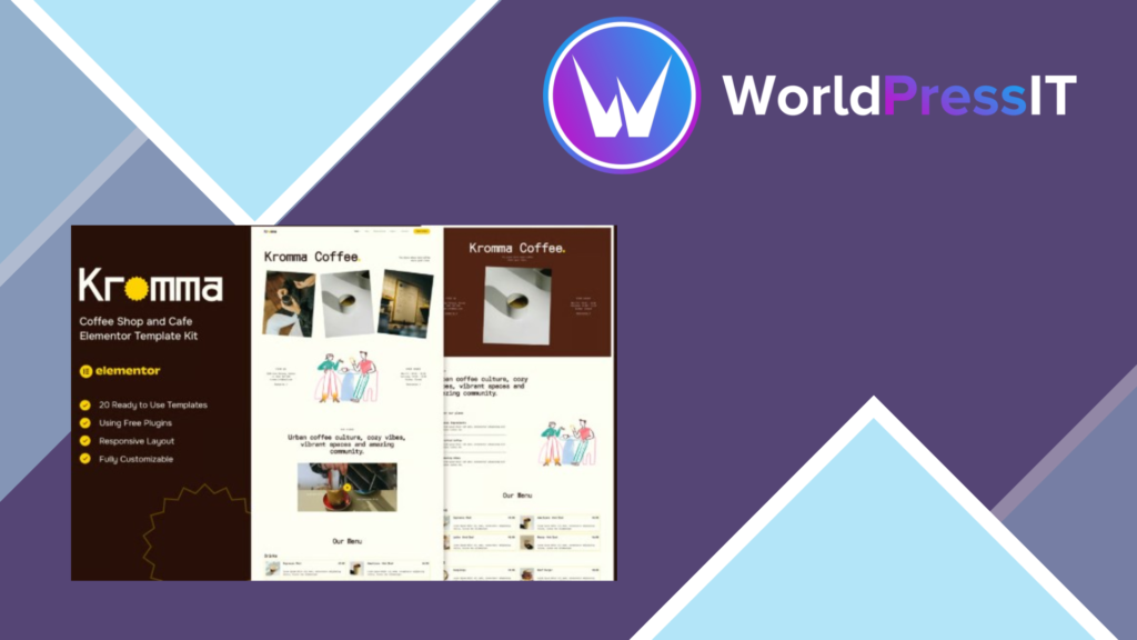 Kromma – Coffee Shop and Cafe Elementor Template Kit