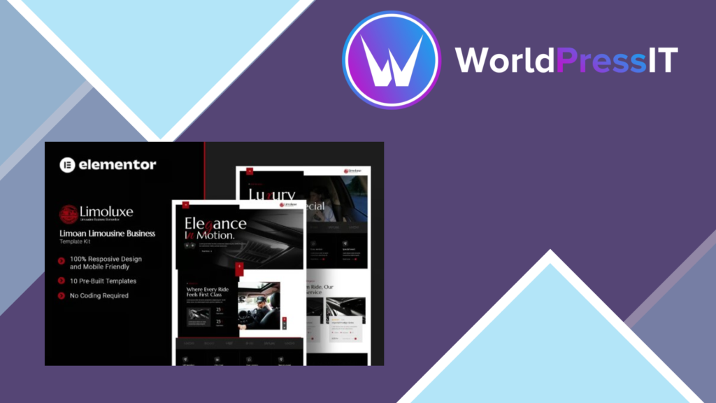Limoluxe – Limoan Limousine Business Elementor Template Kit