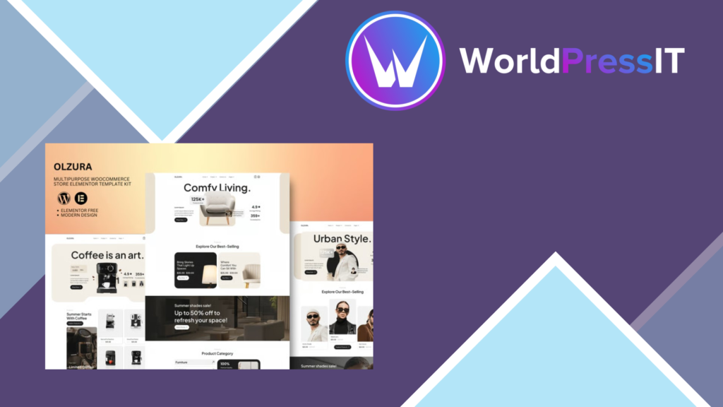 Olzura – Multipurpose Woocommerce Store Elementor Template Kit