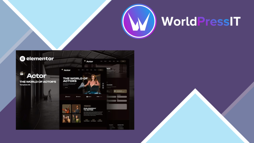 Oractor – Actor Agency Elementor Template Kit