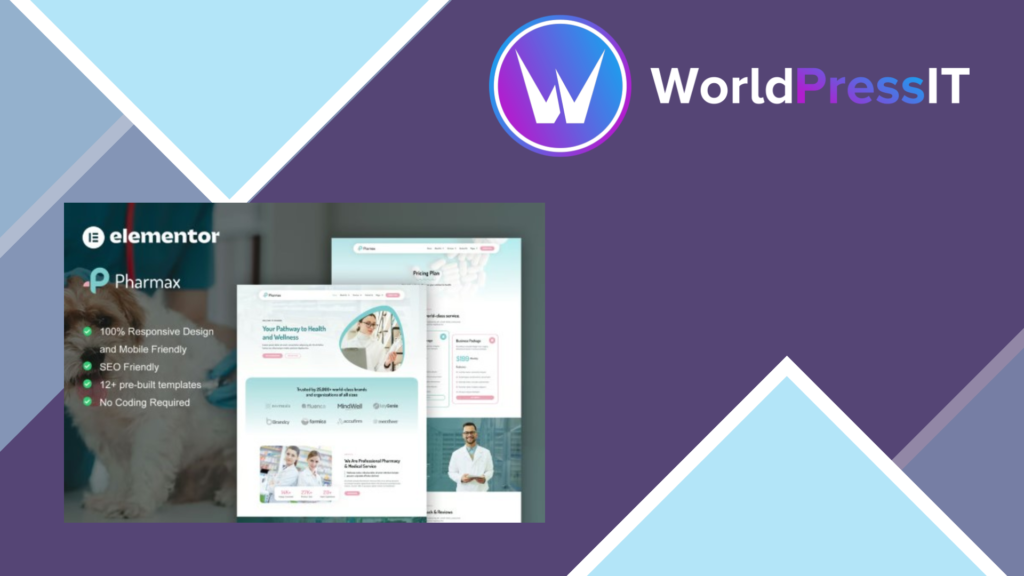 Pharmax – Pharmacy and Medical Elementor Pro Template Kit