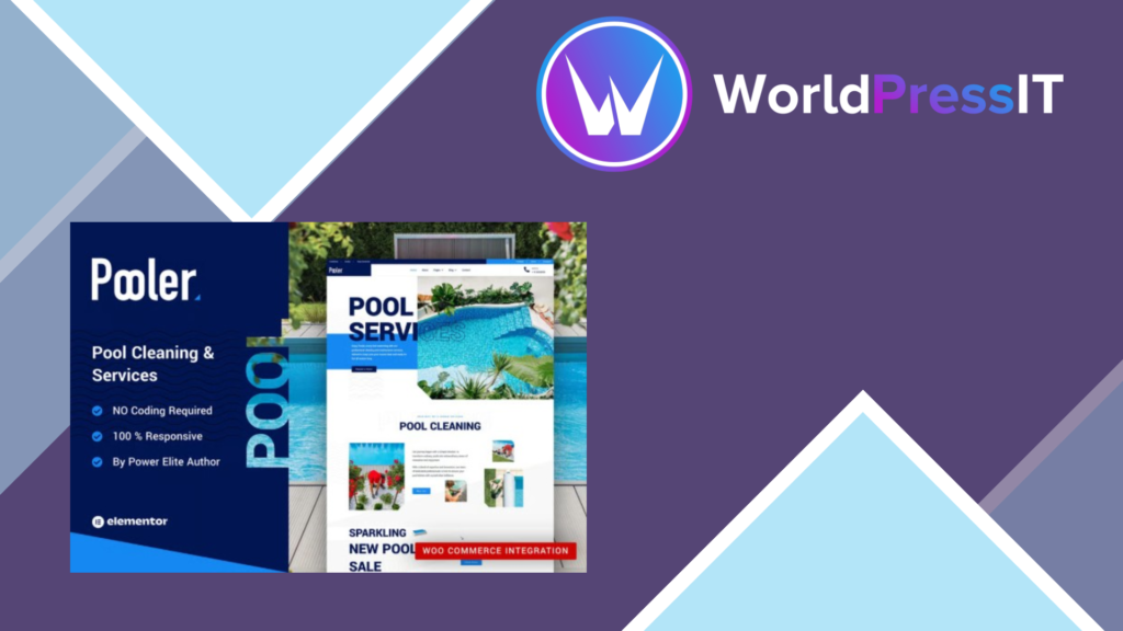 Pooler – Swimming Pool Cleaning Services Elementor Pro Template Kit