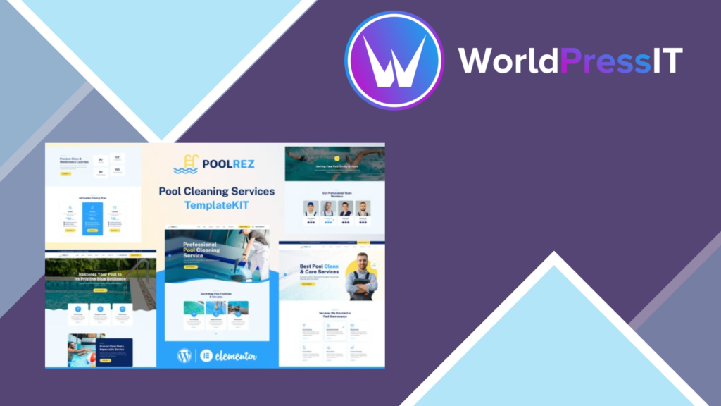 Poolrez – Pool Cleaning Services Elementor Template Kit
