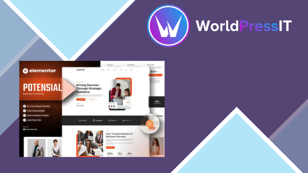 Potensial – Business Consulting Elementor Template Kit