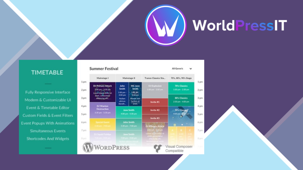Responsive Timetable for WordPress