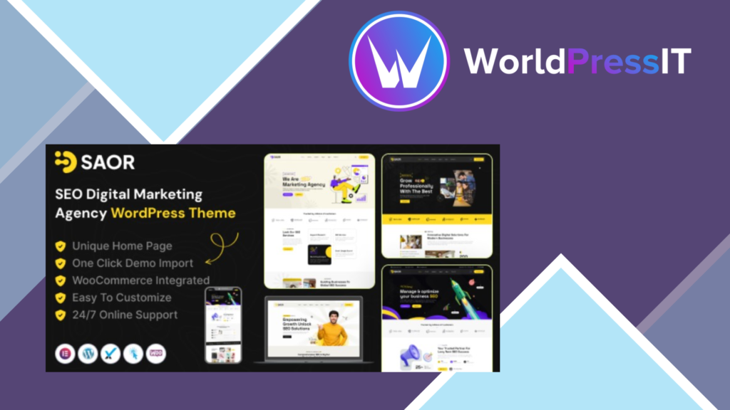 Saor - SEO Digital Marketing Agency WordPress Theme