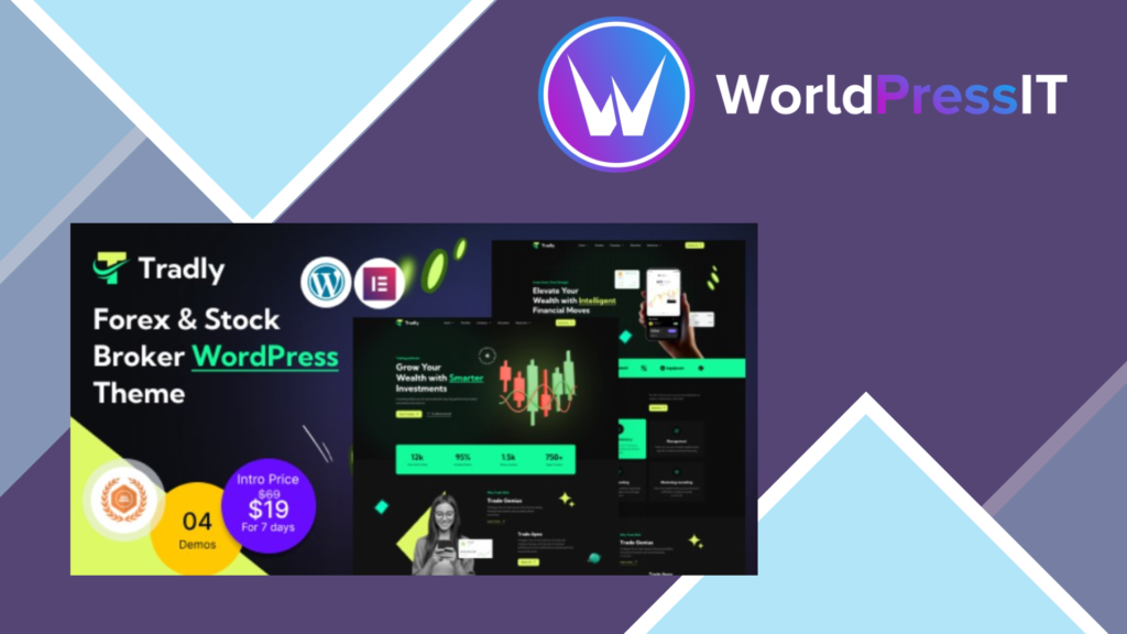 Tradly - Forex and Stock Broker WordPress Theme