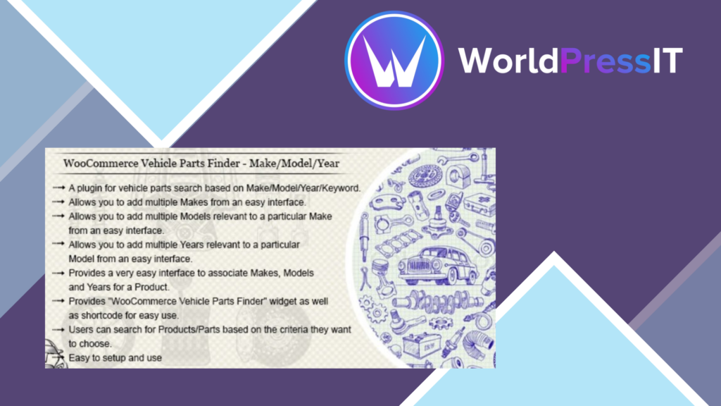 WooCommerce Vehicle Parts Finder