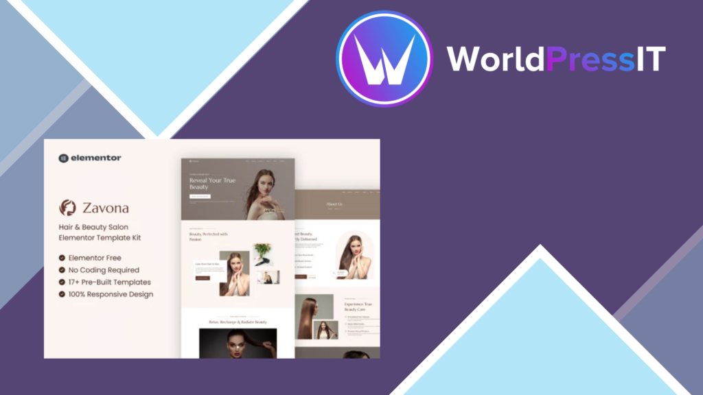 Zavona – Hair and Beauty Salon Elementor Template Kit
