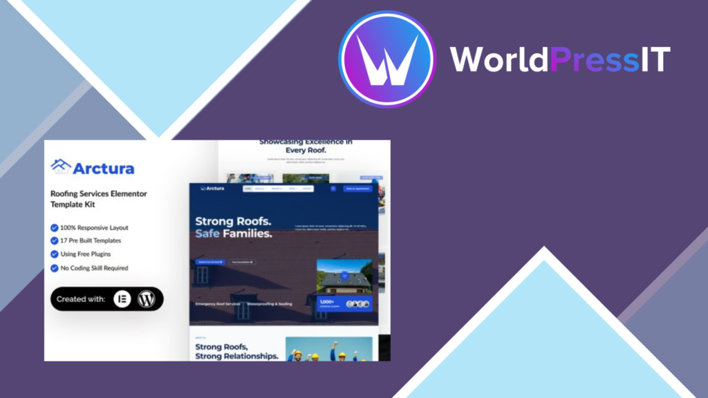 Arctura – Roofing Services Elementor Template Kit