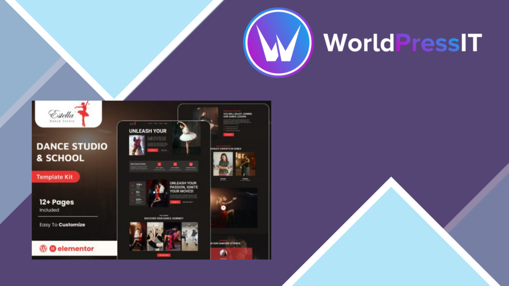 Estella – Dance School and Studio Elementor Template Kit