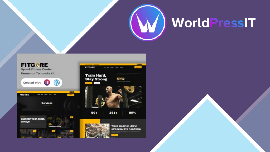 Fitcore – Gym and Fitness Center Elementor Template Kit