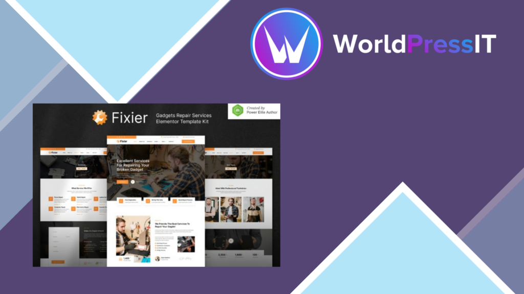 Fixier – Gadgets and Electronics Repair Services Elementor Template Kit