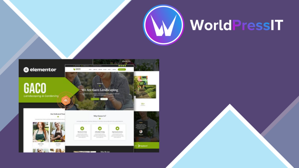 Gaco – Landscape and Gardening Elementor Template Kit