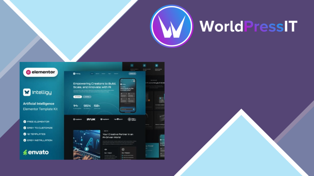 Intelligy – Artificial Intelligence Elementor Template Kit